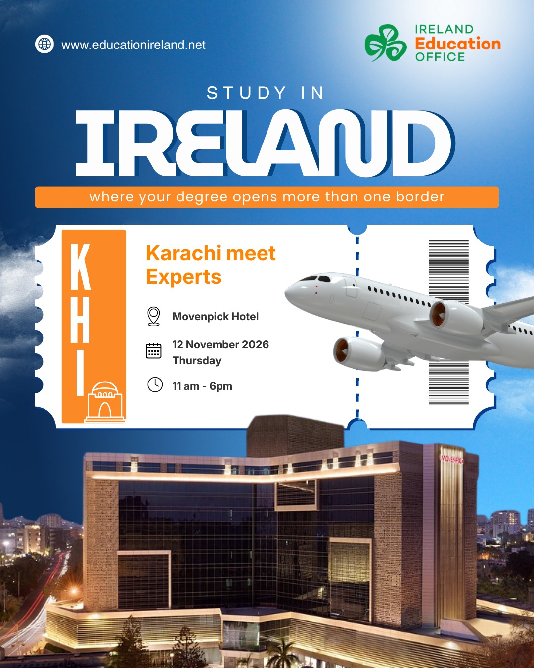 Study in Ireland – Meet Irish Higher Education Experts | Karachi