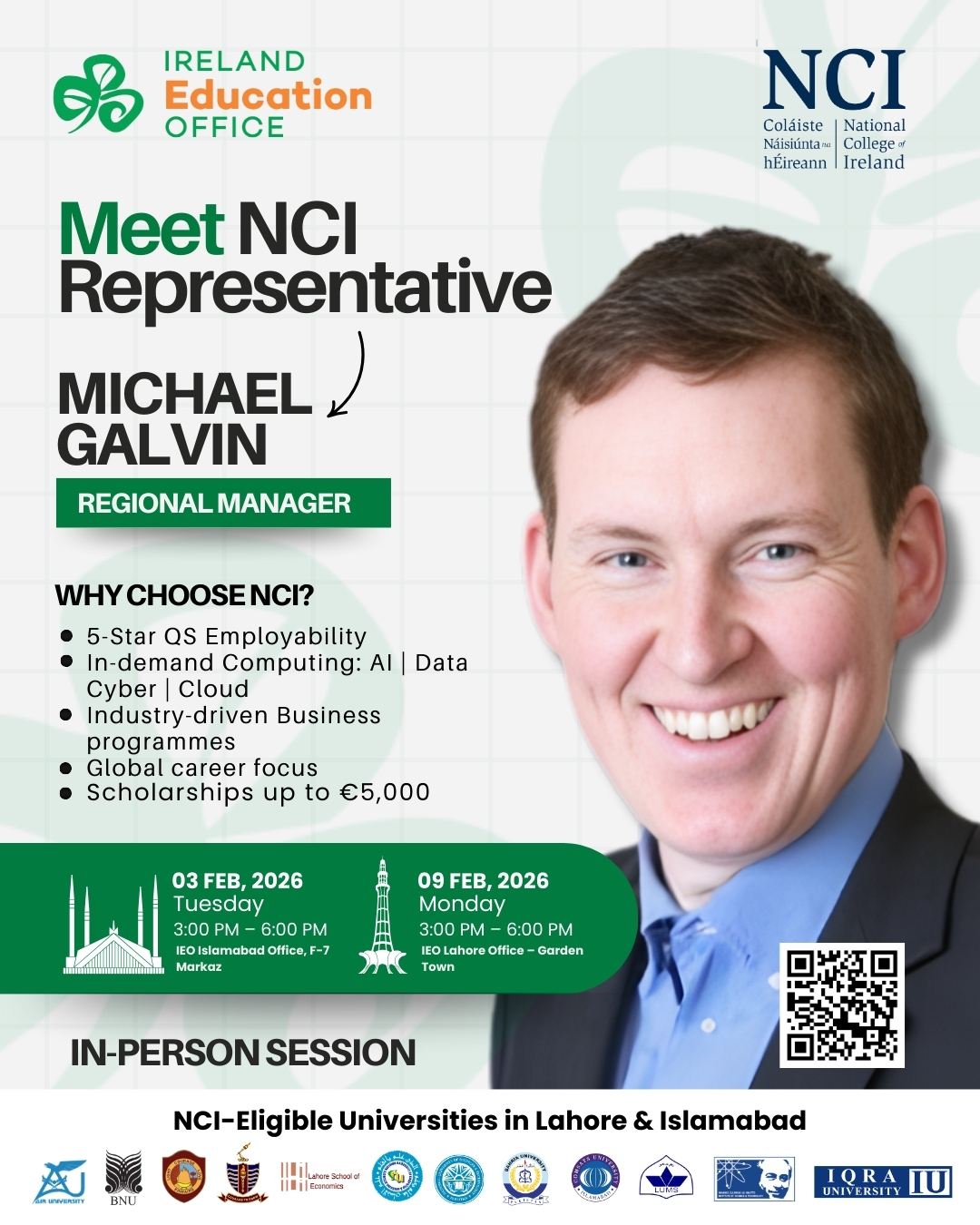 Meet Face-to-Face NCI Representative in Lahore