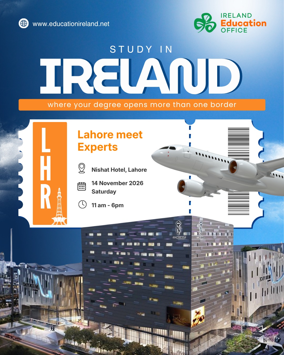 Study in Ireland – Meet Irish Higher Education Experts | Lahore