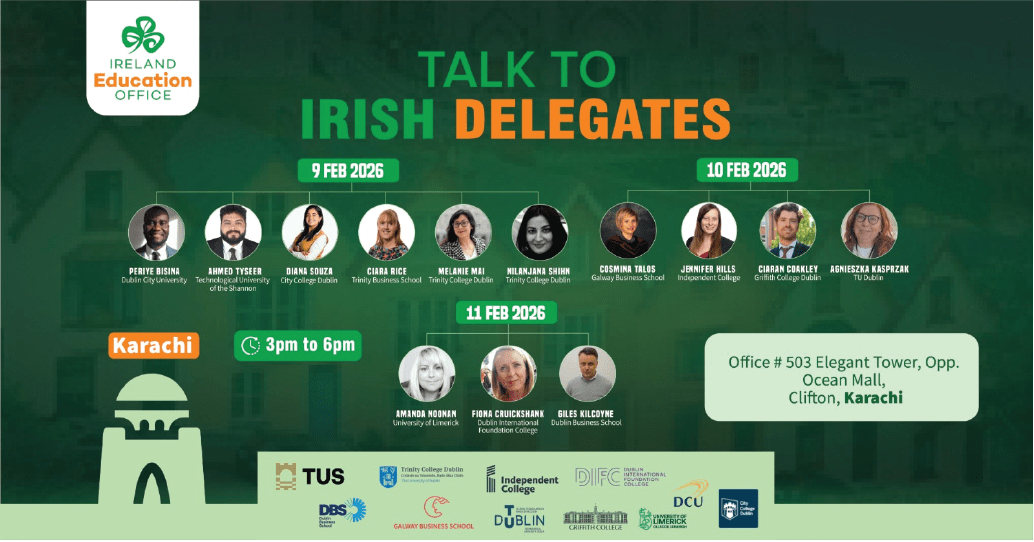 Talk to Irish Delegates in Karachi